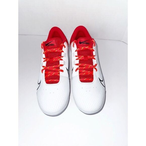 Nike Womens Hyperdiamond 4 Pro Metal Fastpitch Softball Cleats Red White Sz 7.5 - Picture 4 of 16